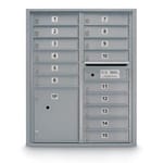 View 15 Door Standard 4C Mailbox with 1 Parcel Locker